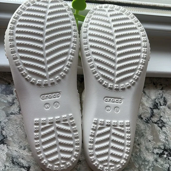 Crocs Kadee II Jewels Strappy Diamante White Sandals Women's Size 9 New - Picture 6 of 7